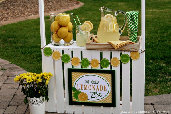 Crate Lemonade Stand For Kids