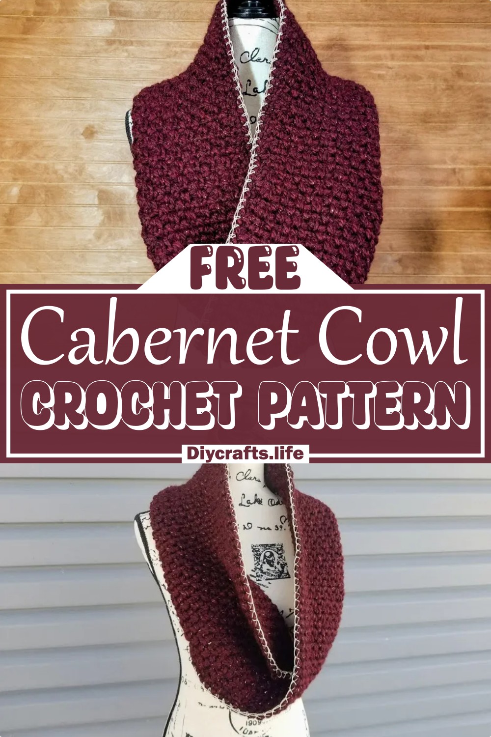 Crochet Cabernet Cowl Pattern