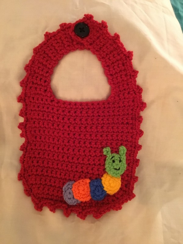 Crochet Caterpillar Bib Pattern