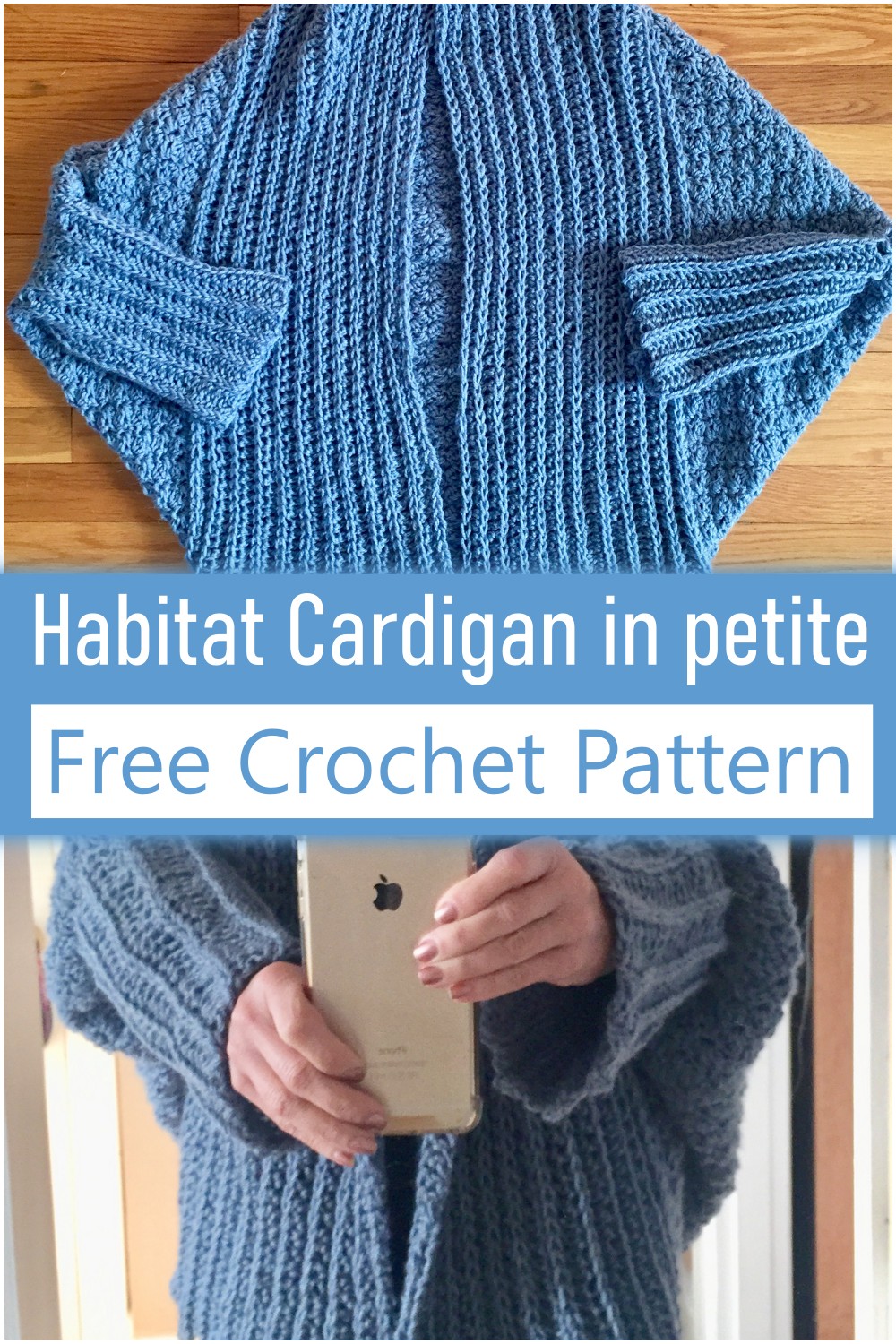 Crochet Habitat Cardigan in petite