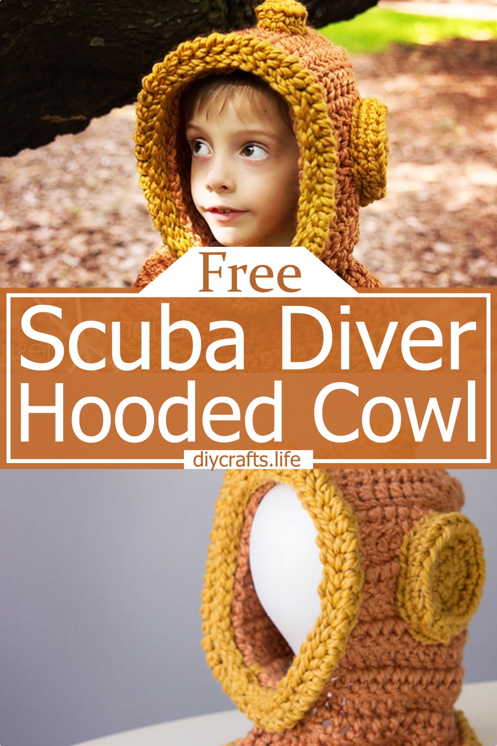 Crochet Scuba Diver Hooded Cowl