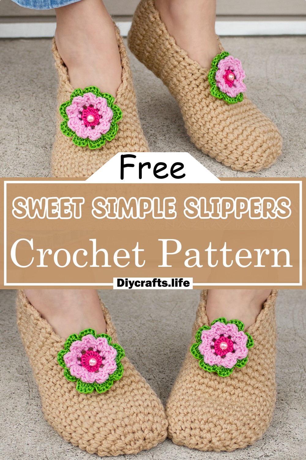 Crochet Sweet Simple Slippers