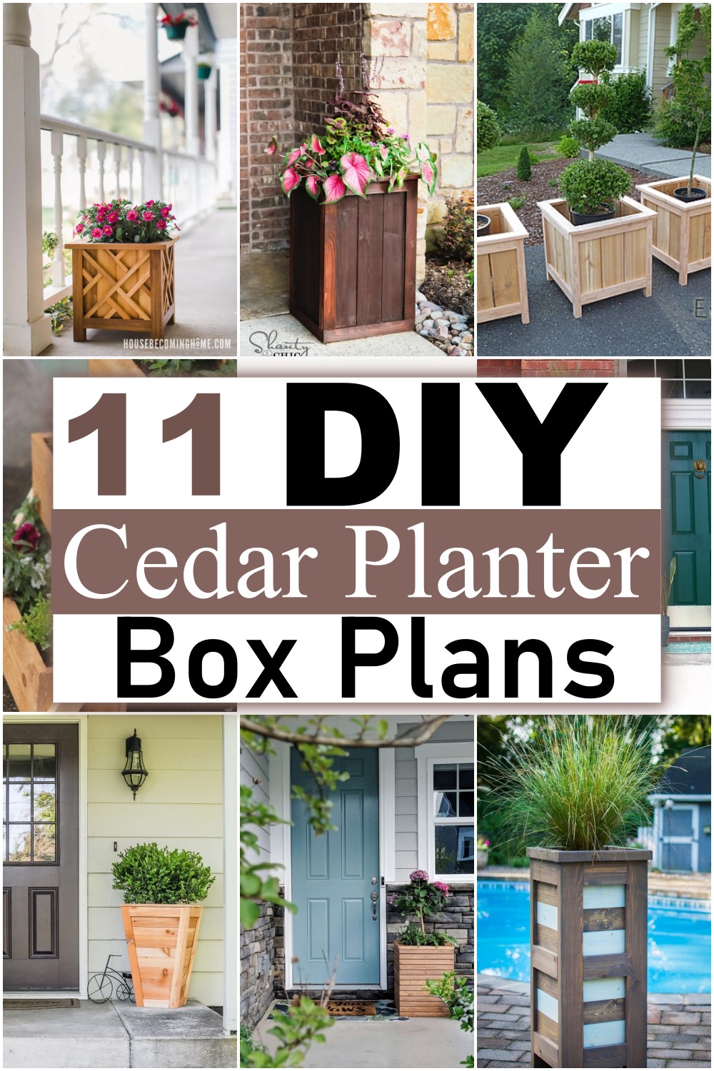 DIY Cedar Planter Box Plans