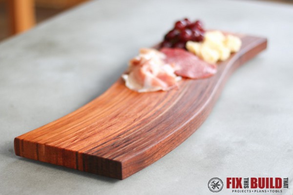 DIY Curved Cutting Board Plan with Bent Lamination