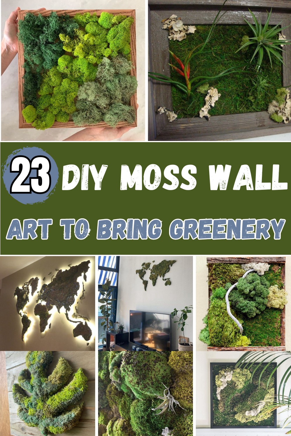 DIY Moss Wall Art To Bring Greenery