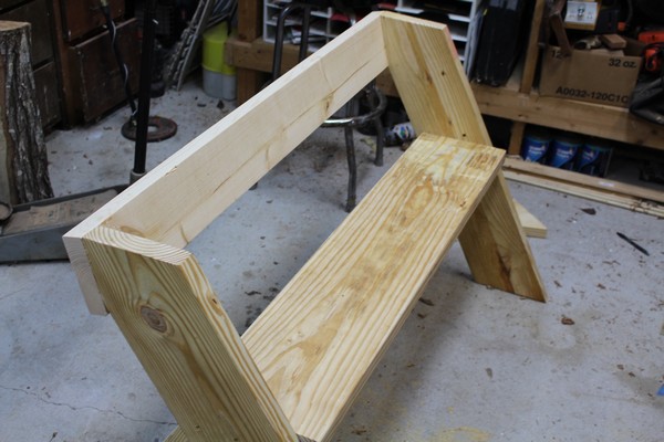 DIY Outdoor Bench With Back Plan