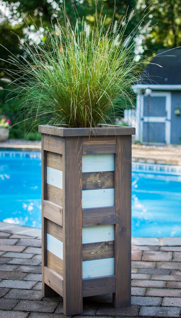 DIY Planter Box Design With Cedar Wood