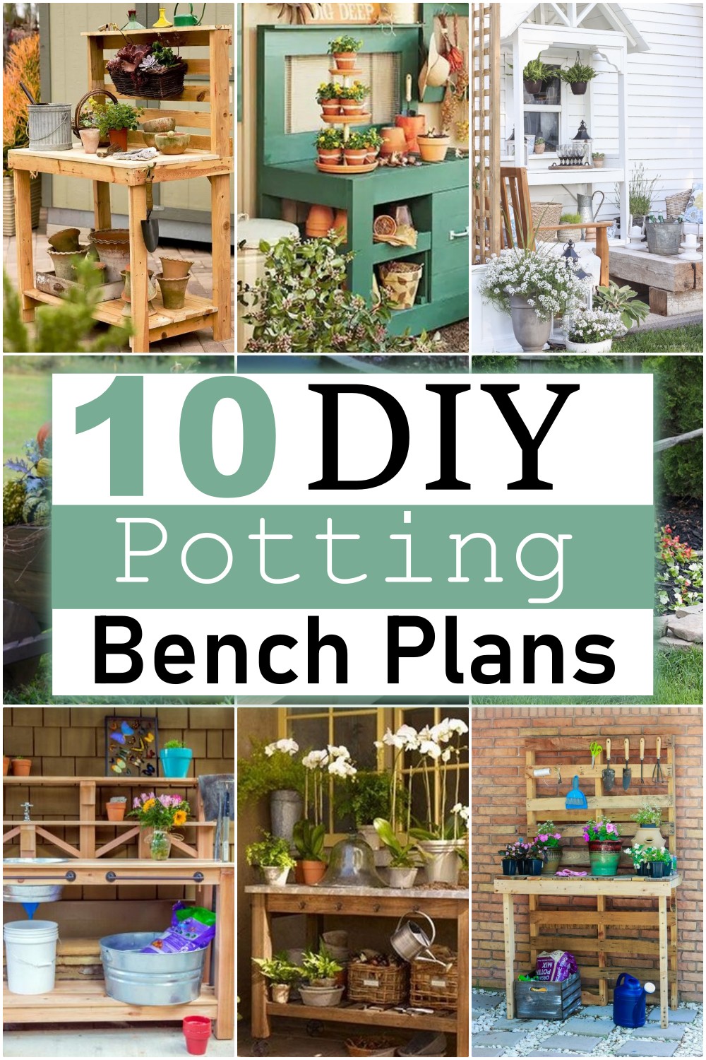 DIY Potting Bench Plans