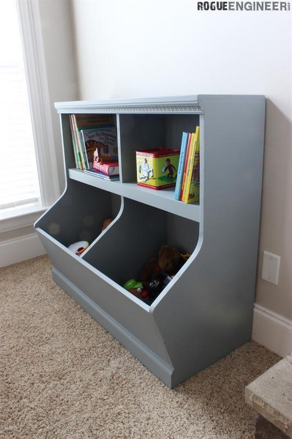 DIY Toy Storage With Bookcase