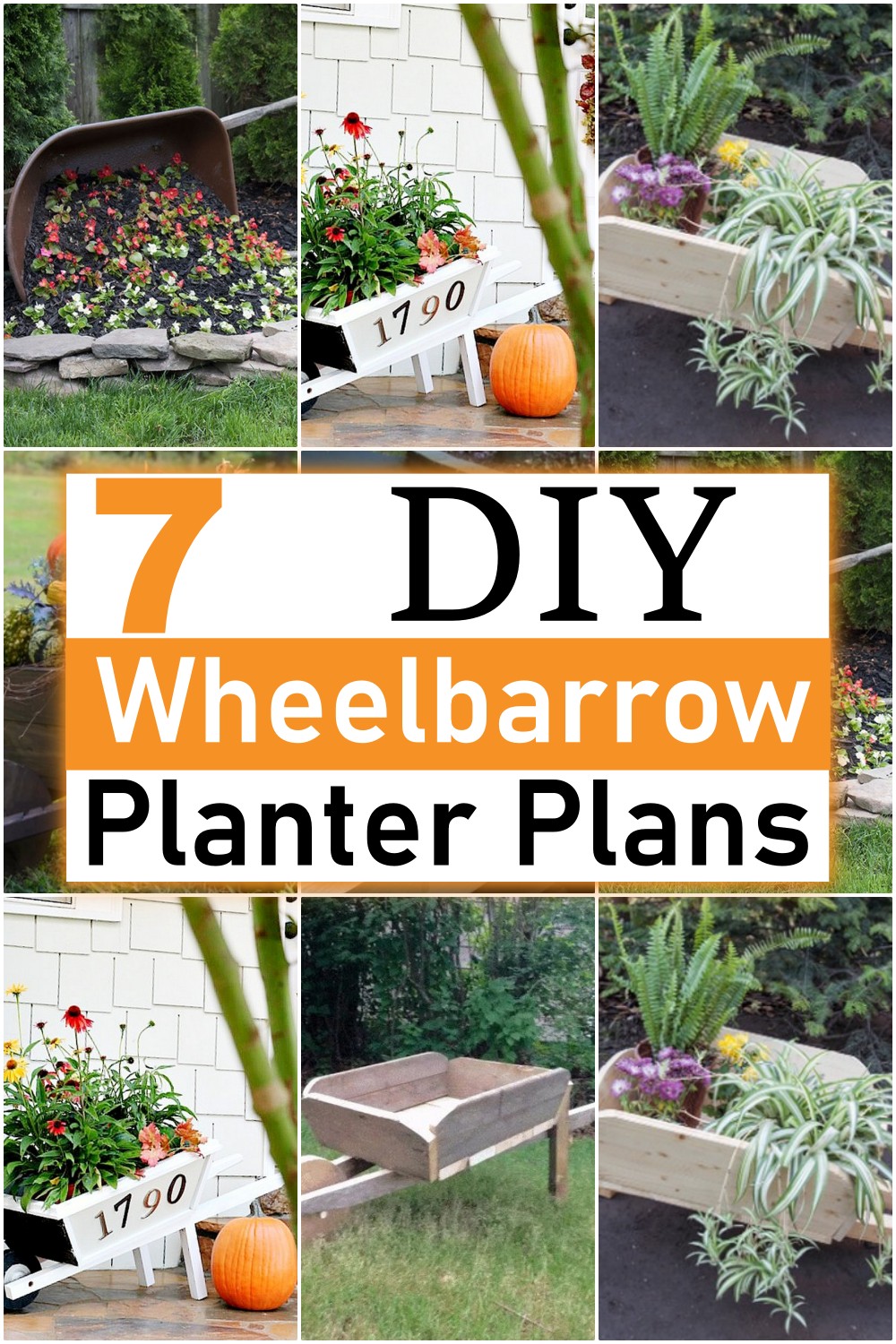 DIY Wheelbarrow Planter Plans