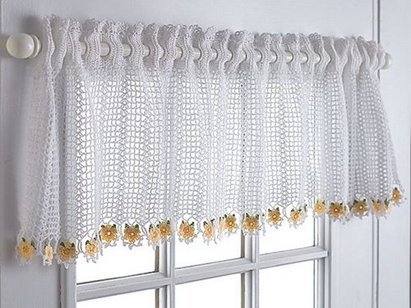 Daisy Half Curtain Pattern