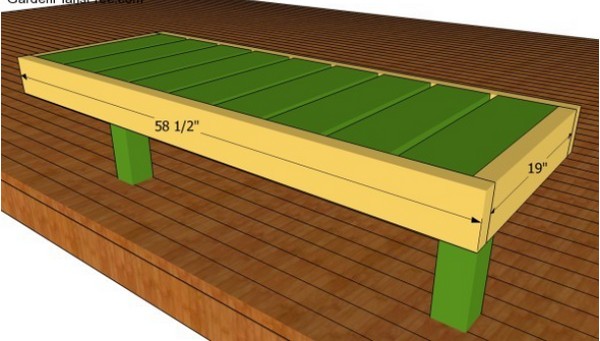 Deck Bench Seating Plan Free