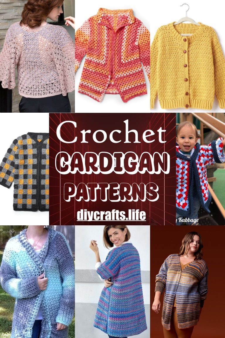 25 Free Crochet Cardigan Patterns For Everyone - DIY Crafts
