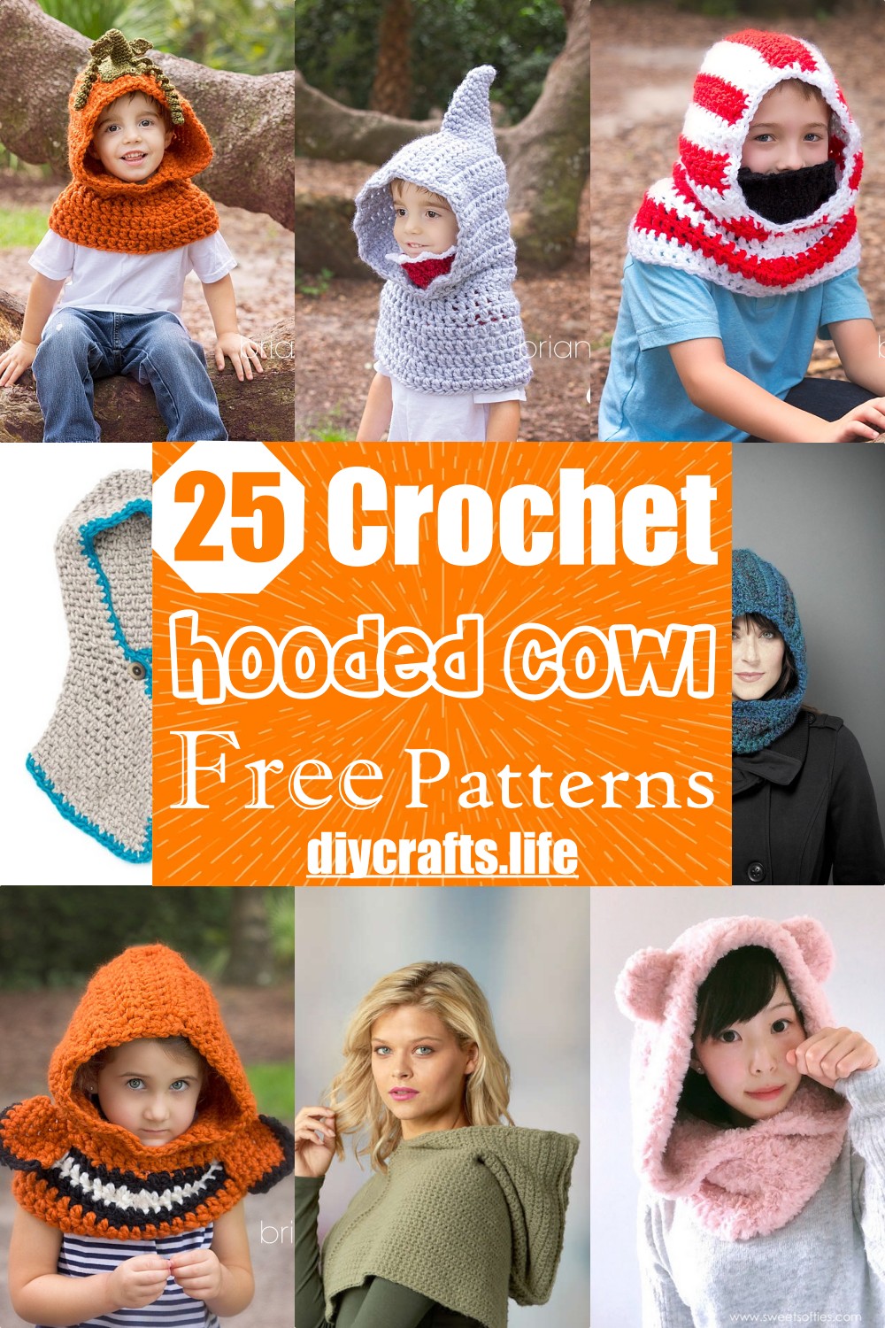 Free Crochet Hooded Cowl Patterns 1