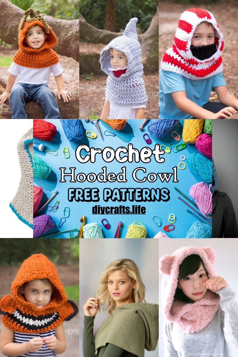 25+ Hooded Cowl Crochet Patterns - DIY Crafts
