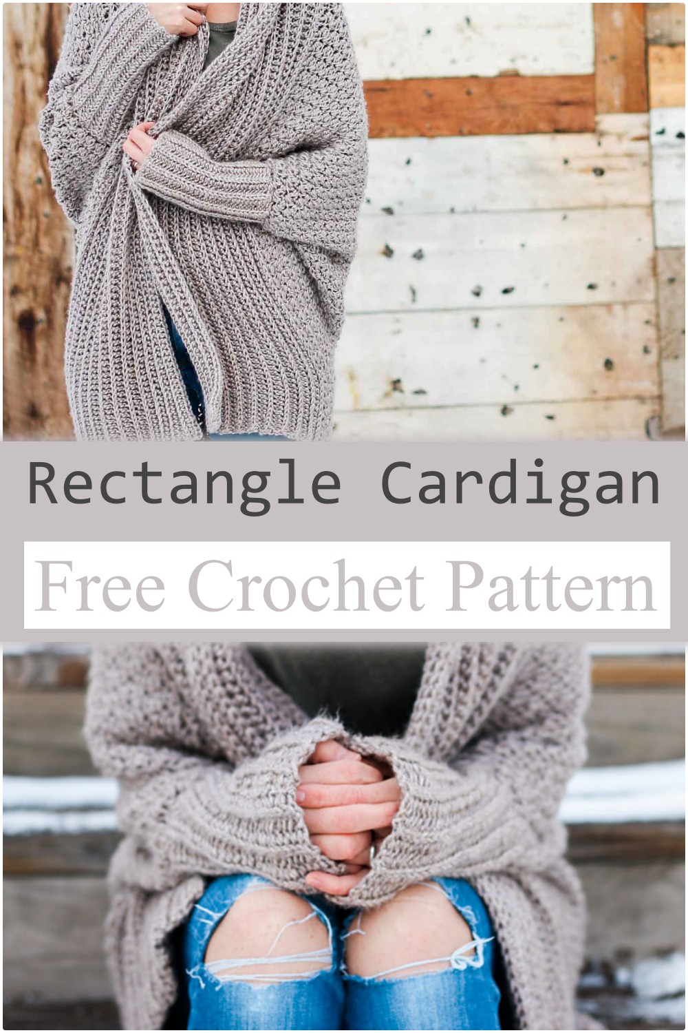 Free Crochet Rectangle Cardigan Pattern