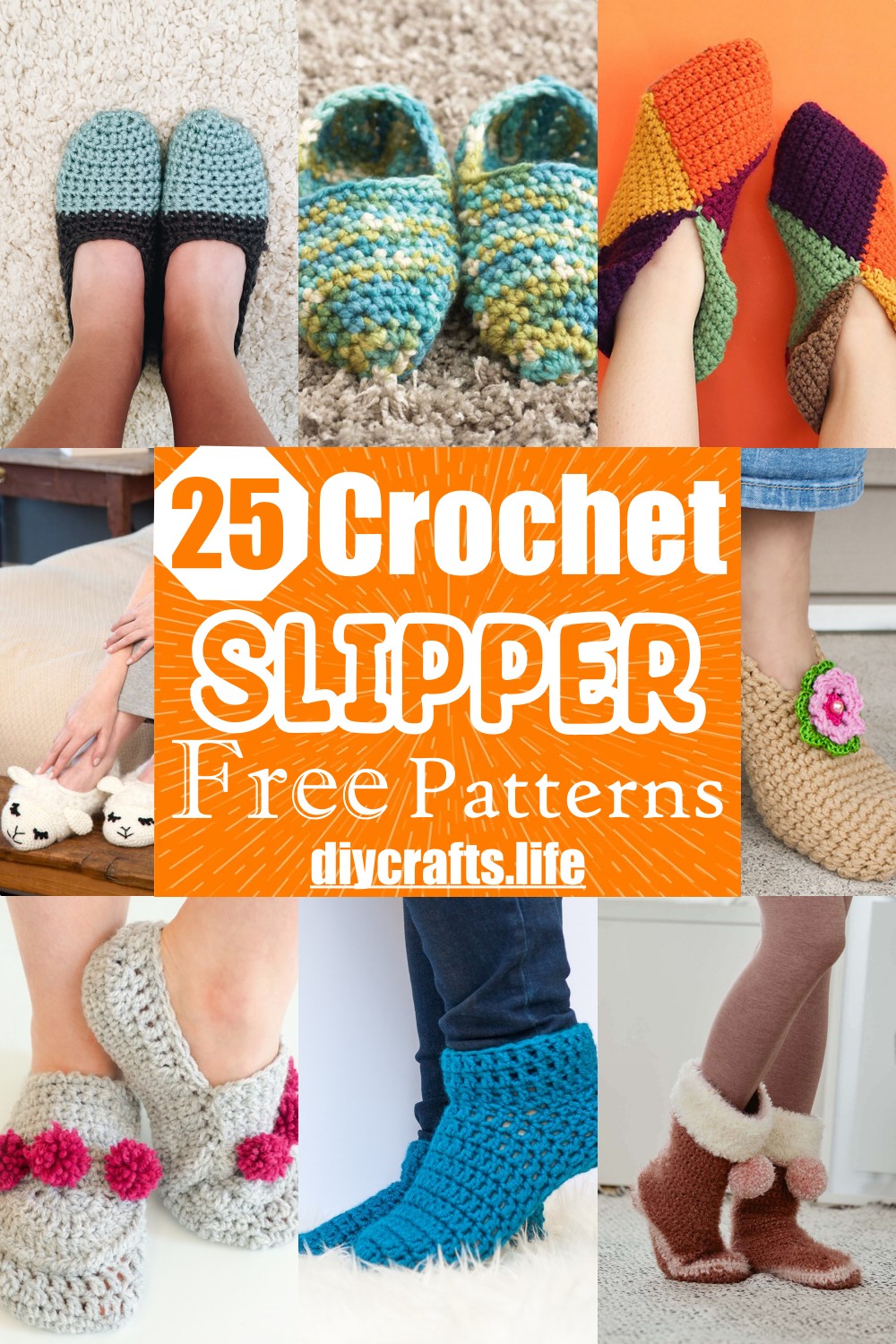 Free Crochet Slipper Patterns 1