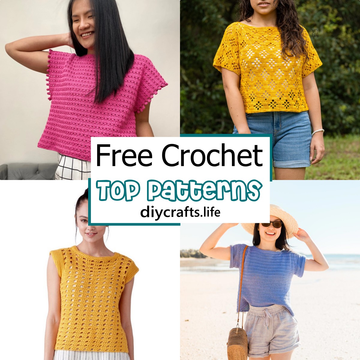65 Free Crochet Top Patterns For Summer - DIY Crafts