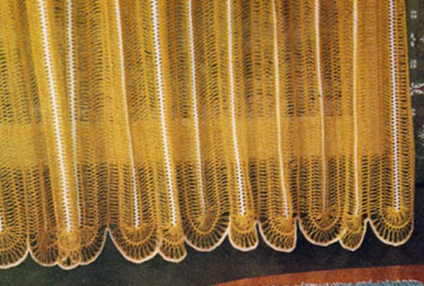 Hairpin Lace Cafe Curtains Pattern