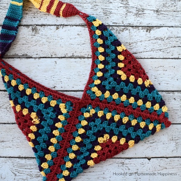 Hippie Sling Crochet Bag Idea