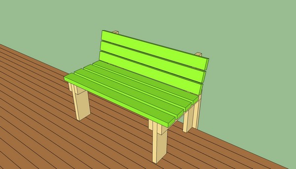 How To Build A Deck Bench With Backrest