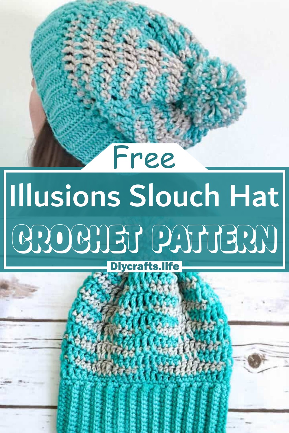 Illusions Slouch Crochet Hat Free Pattern