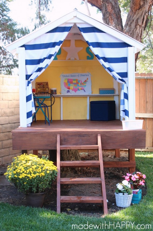 Make A Playhouse With Treehouse Plan