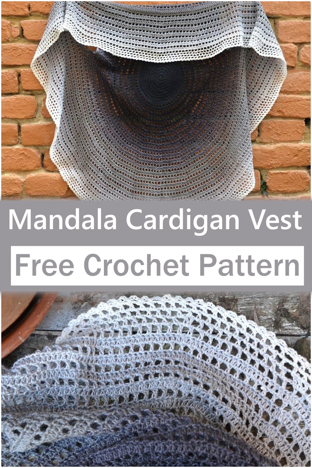 Mandala Cardigan Vest To Crochet