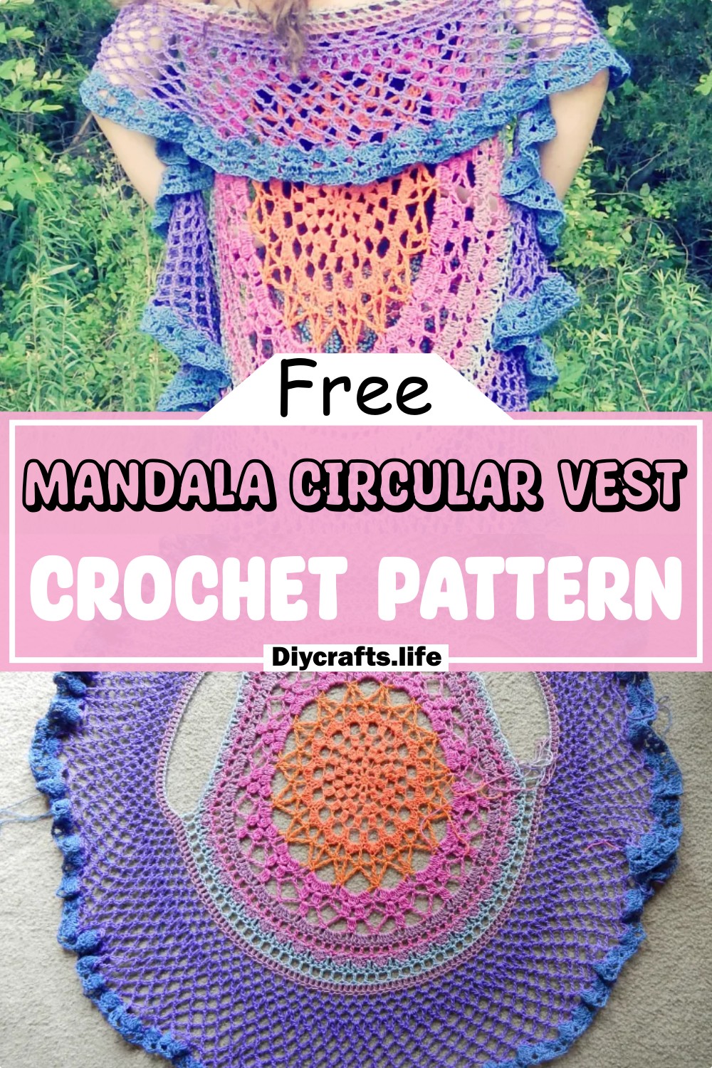 Mandala Circular Vest Pattern