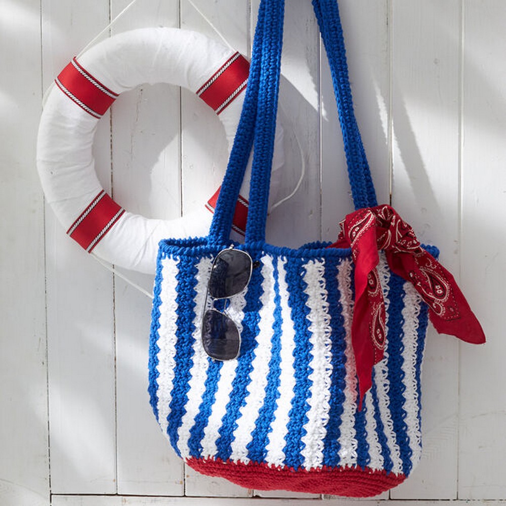 Nautical Striped Bag Idea