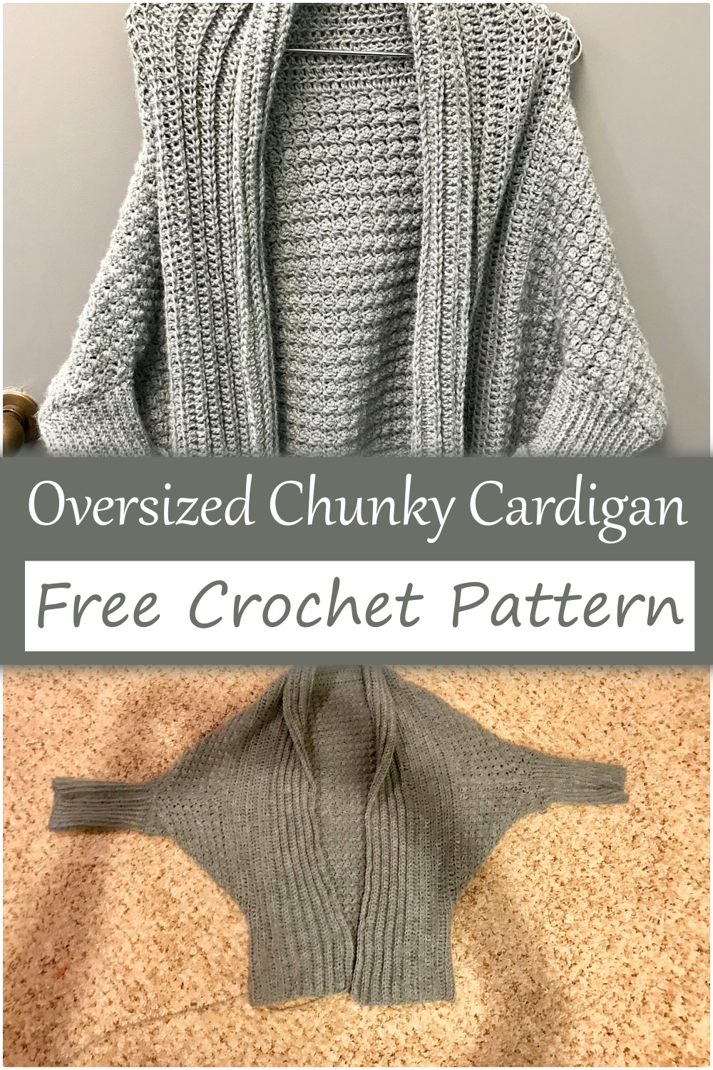 Oversized Chunky Cardigan Crochet Pattern