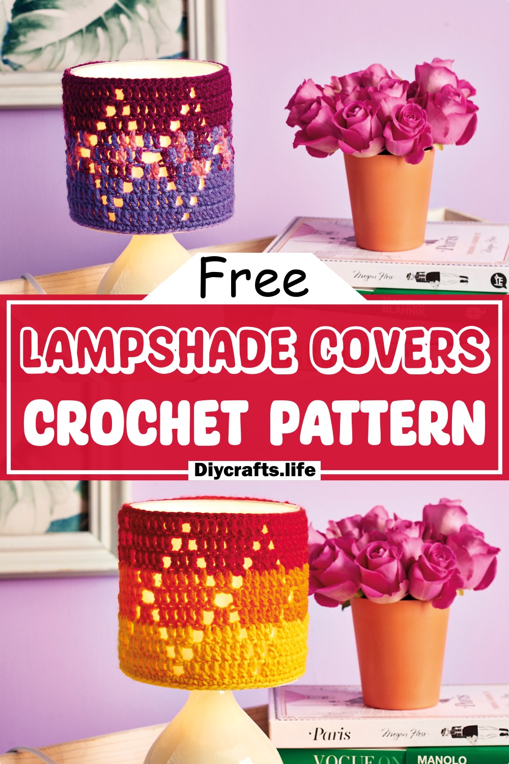 Pattern For Crochet Lampshade Covers