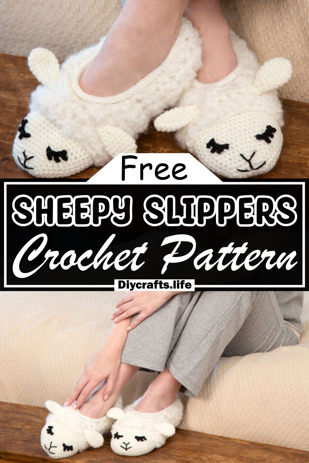 Sheepy Slippers Pattern