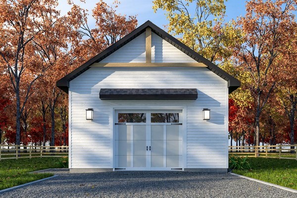 Single Detached Garage With Gable Roof