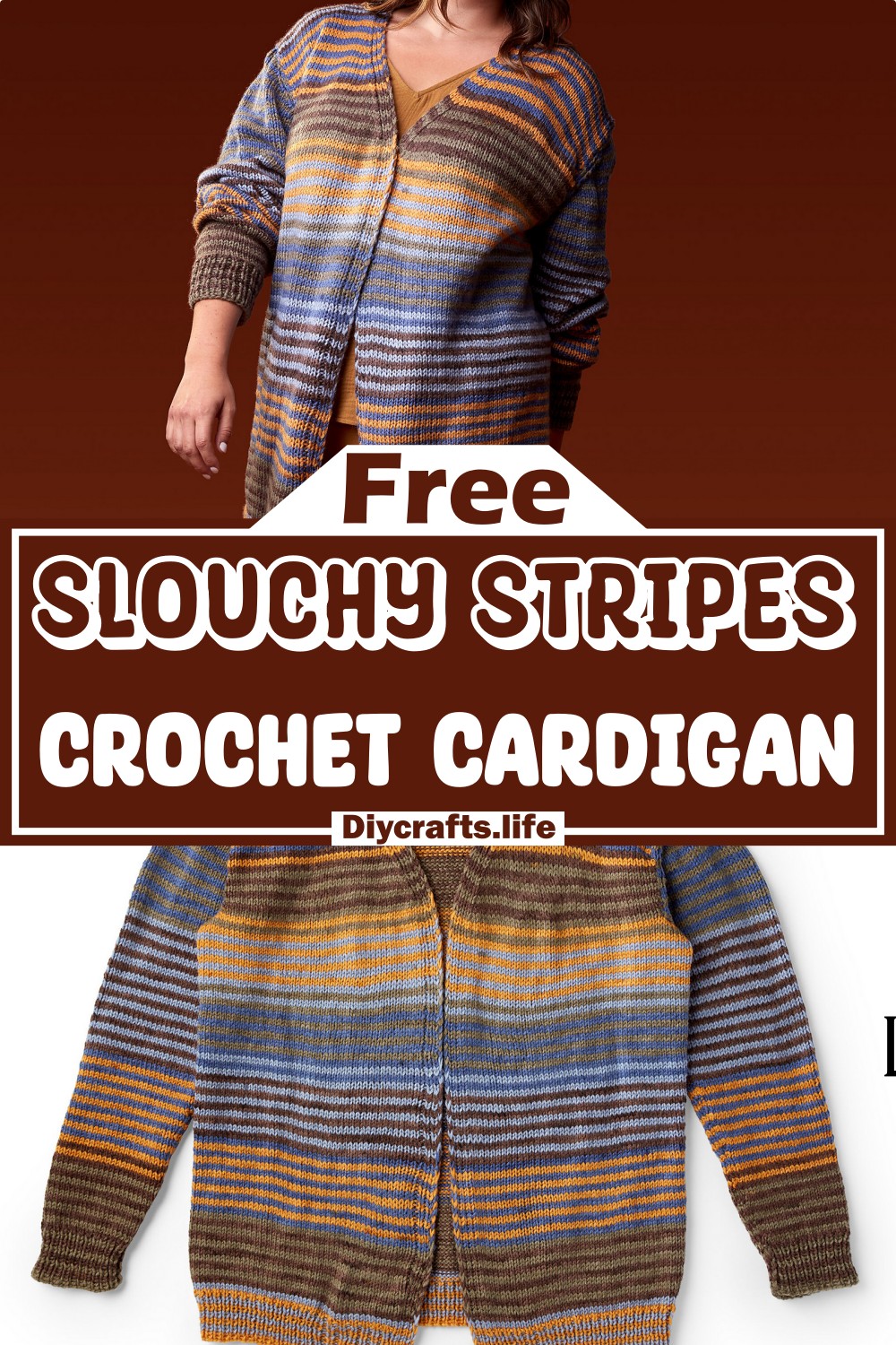 Slouchy Stripes Cardigan