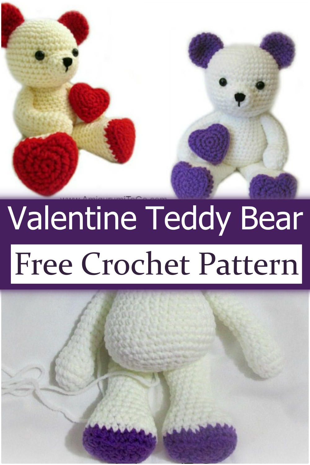Valentine Crochet Bear Free Pattern