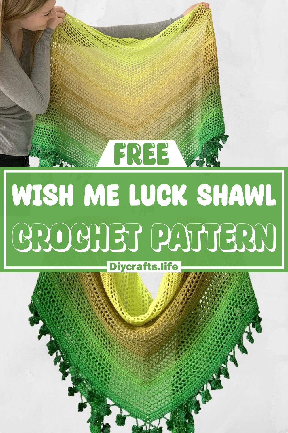 Wish Me Luck Shawl Free Crochet Pattern