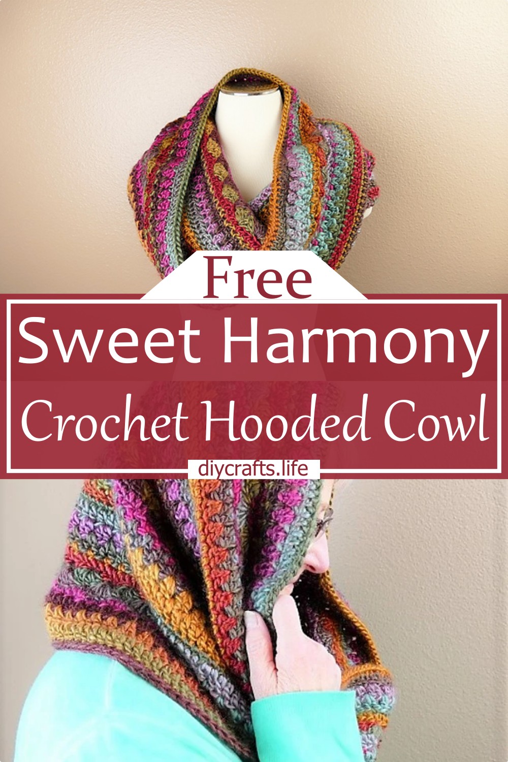 Wrap Yourself With Our Sweet Harmony Crochet Hooded Cowl