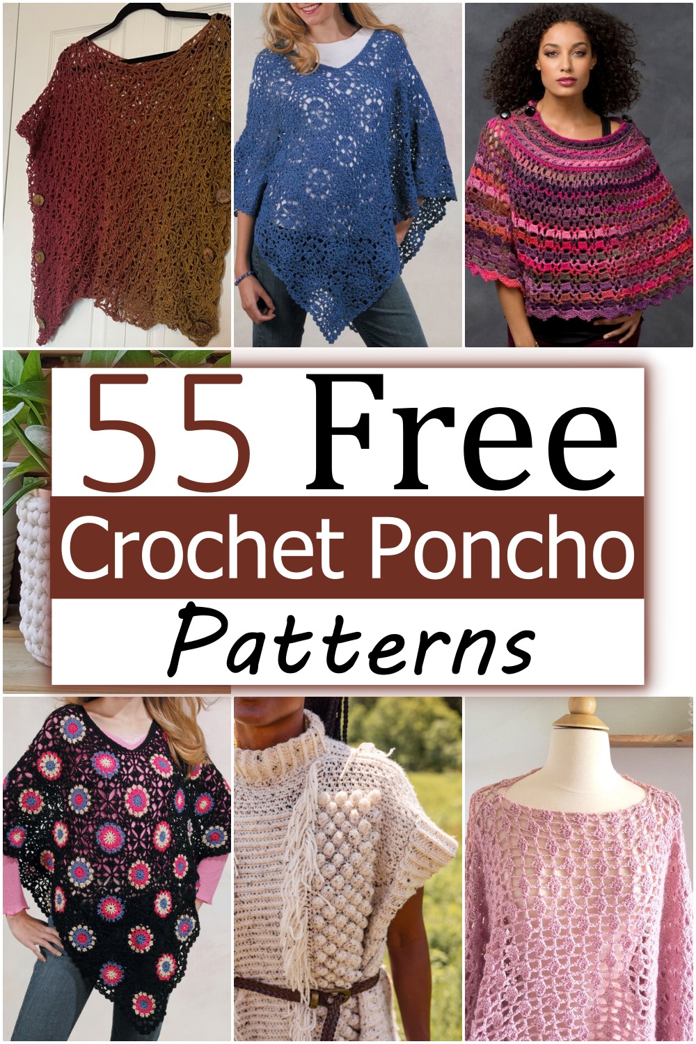 55 Free Crochet Poncho Patterns