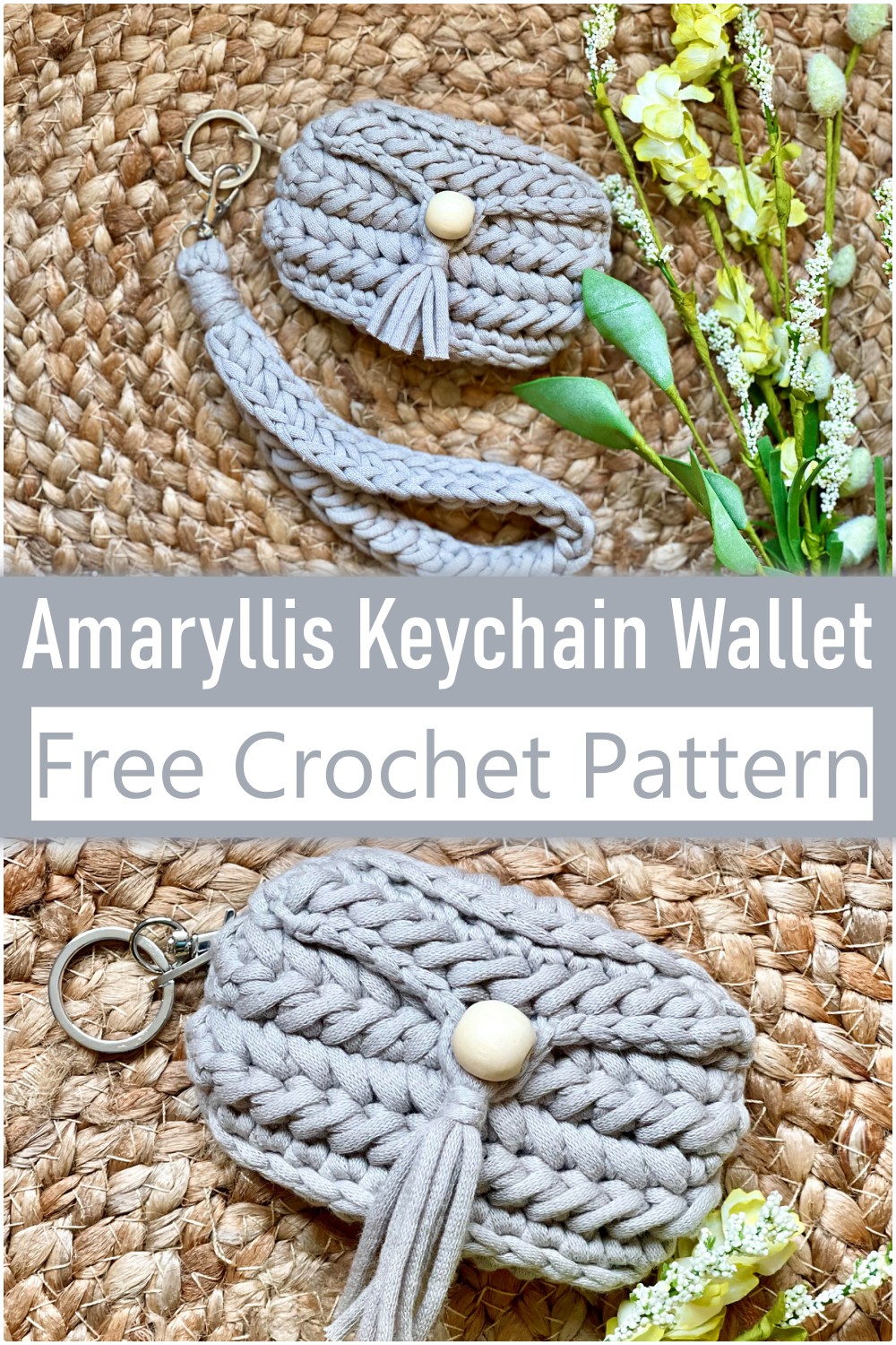 Keychain Crochet Wallet Free Pattern