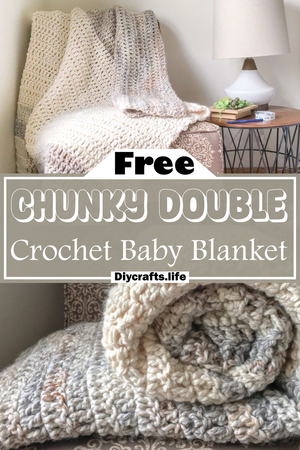 Chunky Double Crochet Baby Blanket