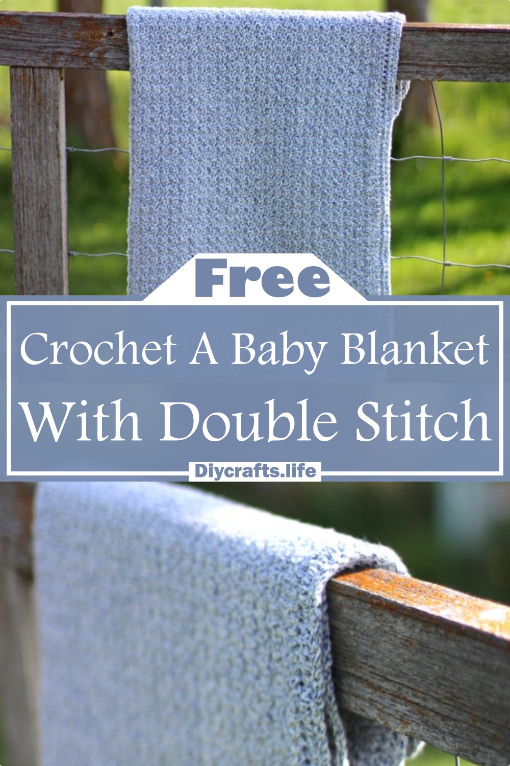 Crochet A Baby Blanket With Double Stitch
