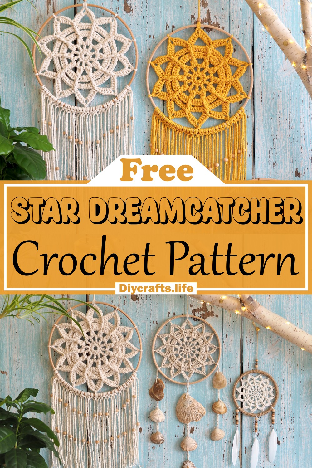 Crochet Star Dreamcatcher Pattern