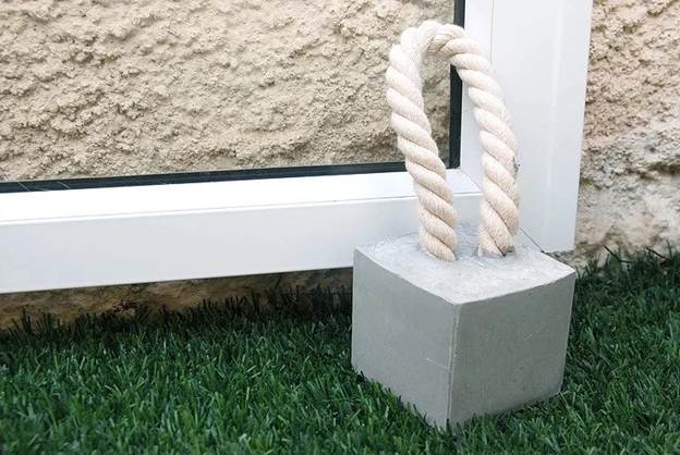 DIY Concrete Door Stopper