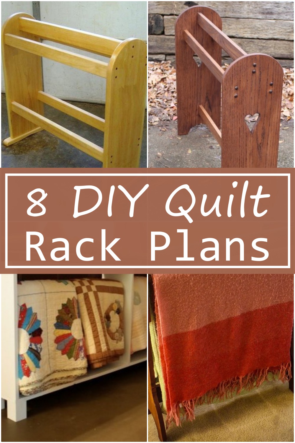 DIY Quilt Rack Plans
