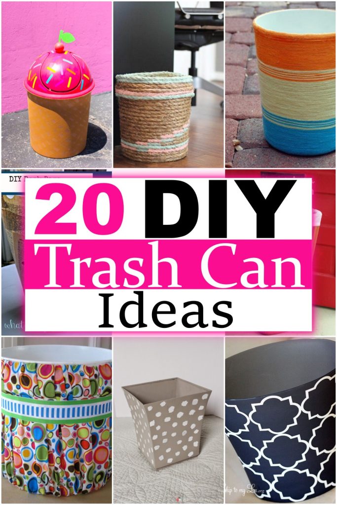 20 DIY Trash Can Ideas you Can Make Easily DIY Crafts