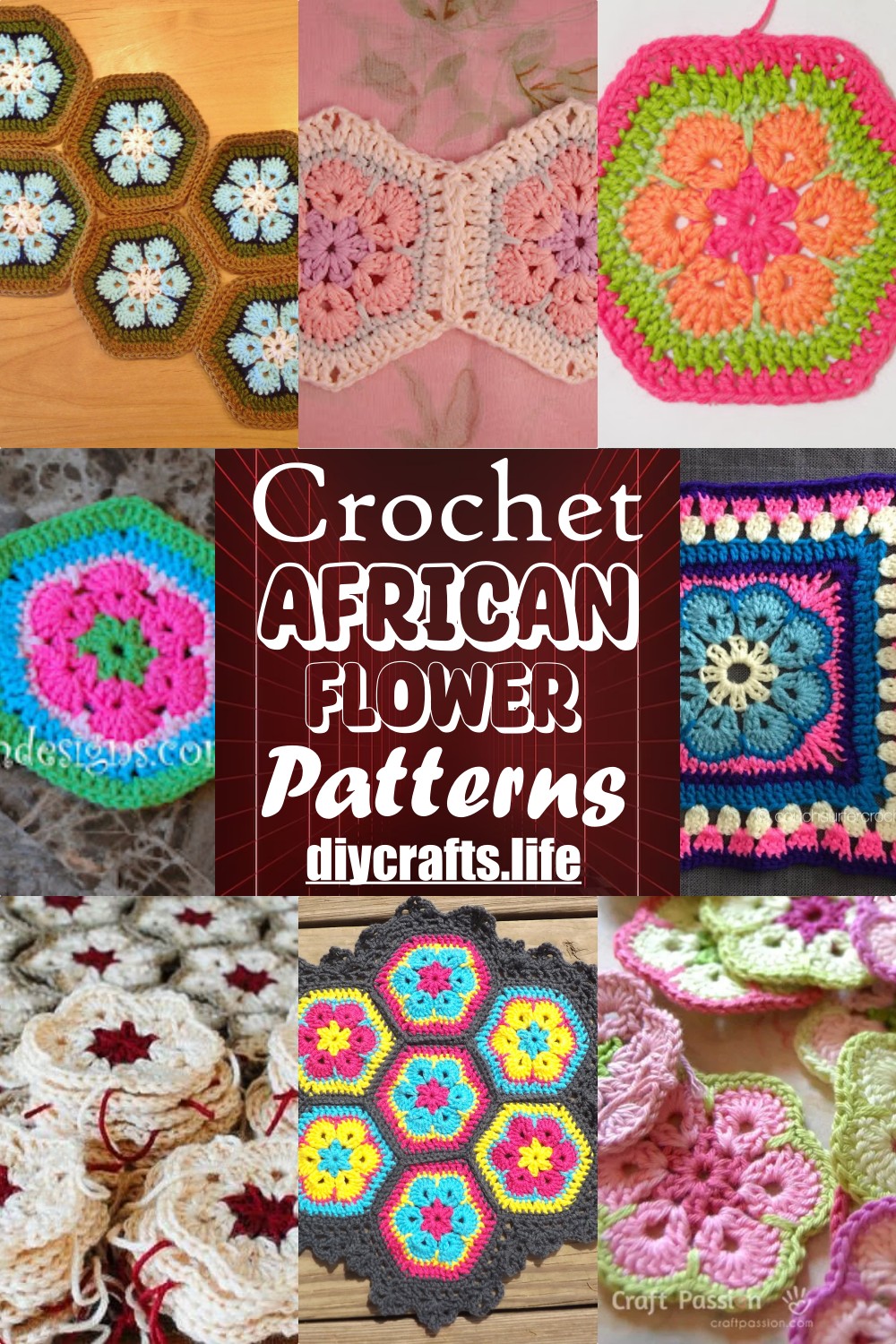 Free Crochet African Flower Patterns 2