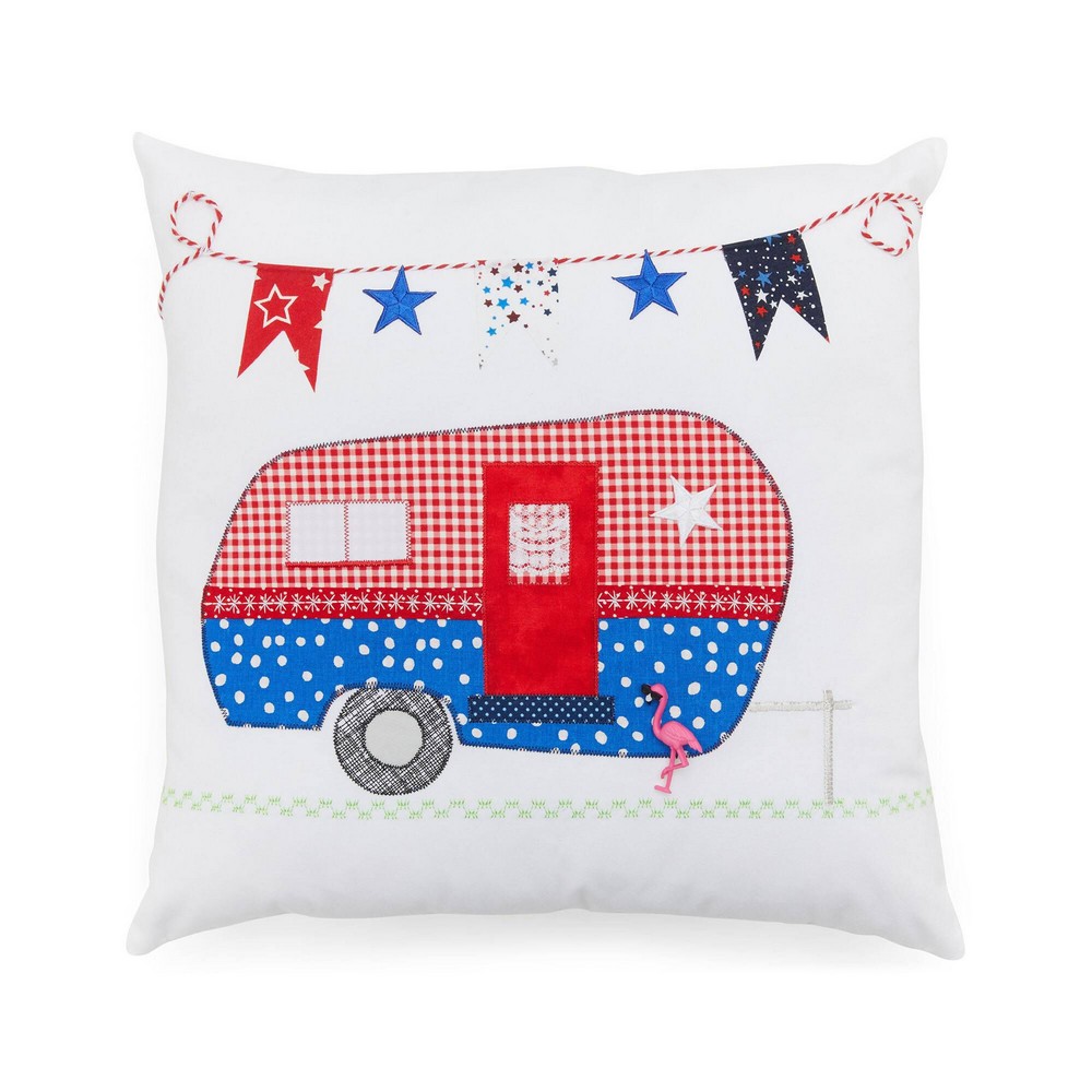 Happy Camper Pillow Sewing Idea