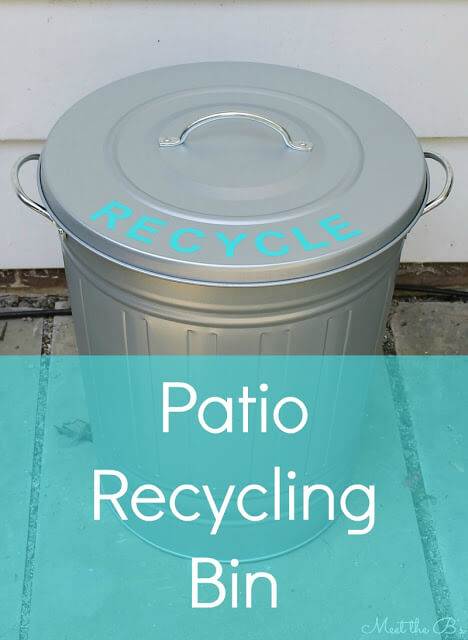 Patio recycling can