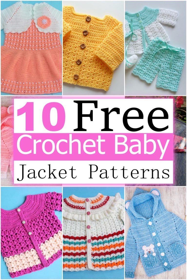 10 Free Crochet Baby Jacket Patterns - DIY Crafts